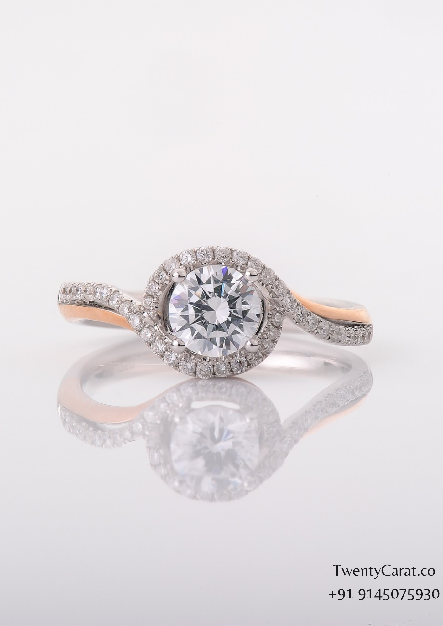 2 Carat Moissanite Diamond Gold Ring In New Style | Twenty Carat