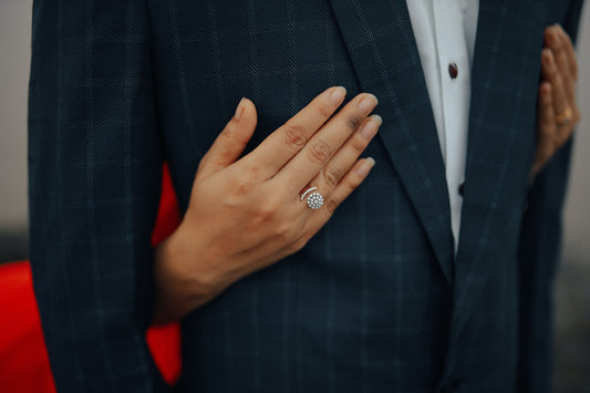 1.5 Carat Moissanite Diamond Gold Ring