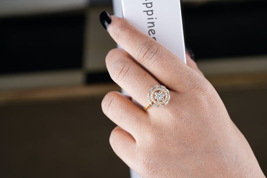 1.5 Carat Moissanite Gold Ring | TwentyCarat.Co